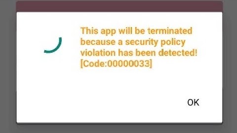 Fix MPL App This app will be terminated because a security policy violation has been detect Problem