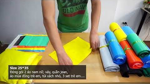 Kích cỡ túi gói hàng niêm phong, Gói cực đẹp, đa dạng sản phẩm.