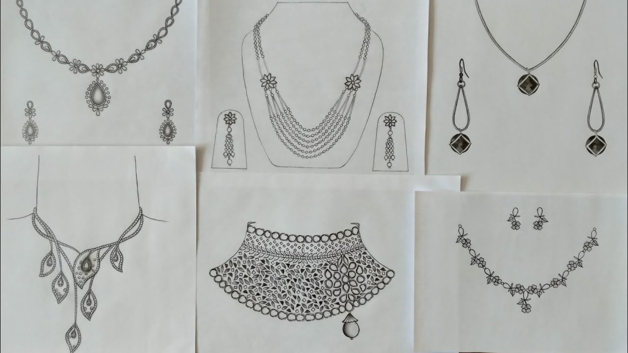 beautiful necklace design drawing ideas 13 different necklace design