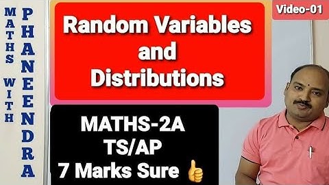 Random variables and probability distributions mean  variance of a random variable x maths2A