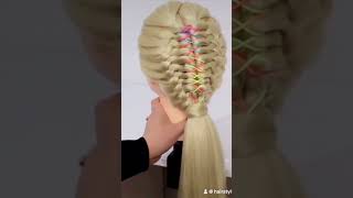 #easyhairstyles #hairbraids #colorfulbraids #hairstyles #hair #braids #hairstyle #fashion #braid