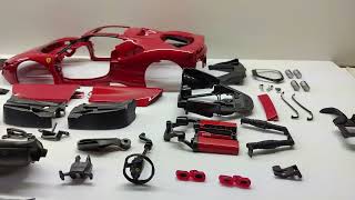 How to DISASSEMBLE a FERRARI SF90 STRADALE 1/18 SCALE by BBURAGO