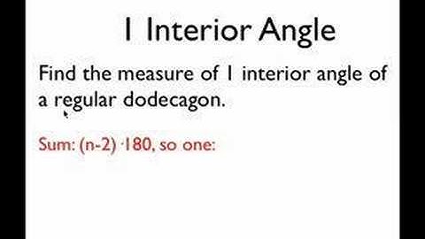 Geo ScreenCast 8: Regular Polygon Angles