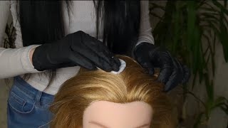 ASMR Relaxing Scalp Check with Latex Gloves