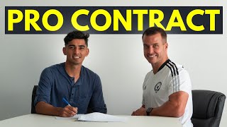 I signed a Professional Football Contract in Dubai