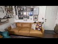 West Elm Hamilton Leather Couch 91 Inches
