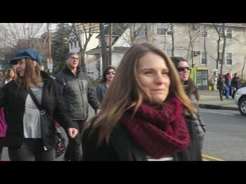 <p>WOMEN&#x27;S MARCH in LEONIA, NEW JERSEY, Video ©marcia sandmeyer wilson.</p>