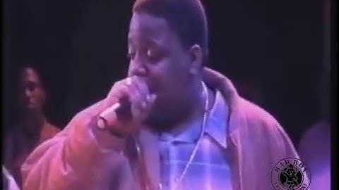 Notorious BIG performing MACHINE GUN FUNK in California