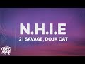 21 savage  nhie lyrics ft doja cat