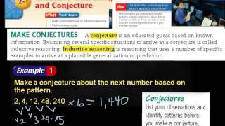 2-1 Inductive Reasoning & Conjecture