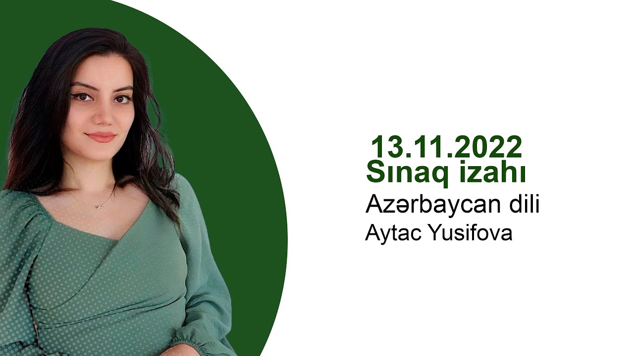 📚Sınaq izahının davamı | Azərbaycan dili | Aytac Yusifova