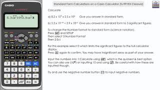 Standard Form Calculations On A Casio Calculator | fx-991EX Classwiz screenshot 5