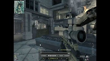 SNIPER MW3 TRIPLE KILL FIRST BLOOD + TROWING KNIFE