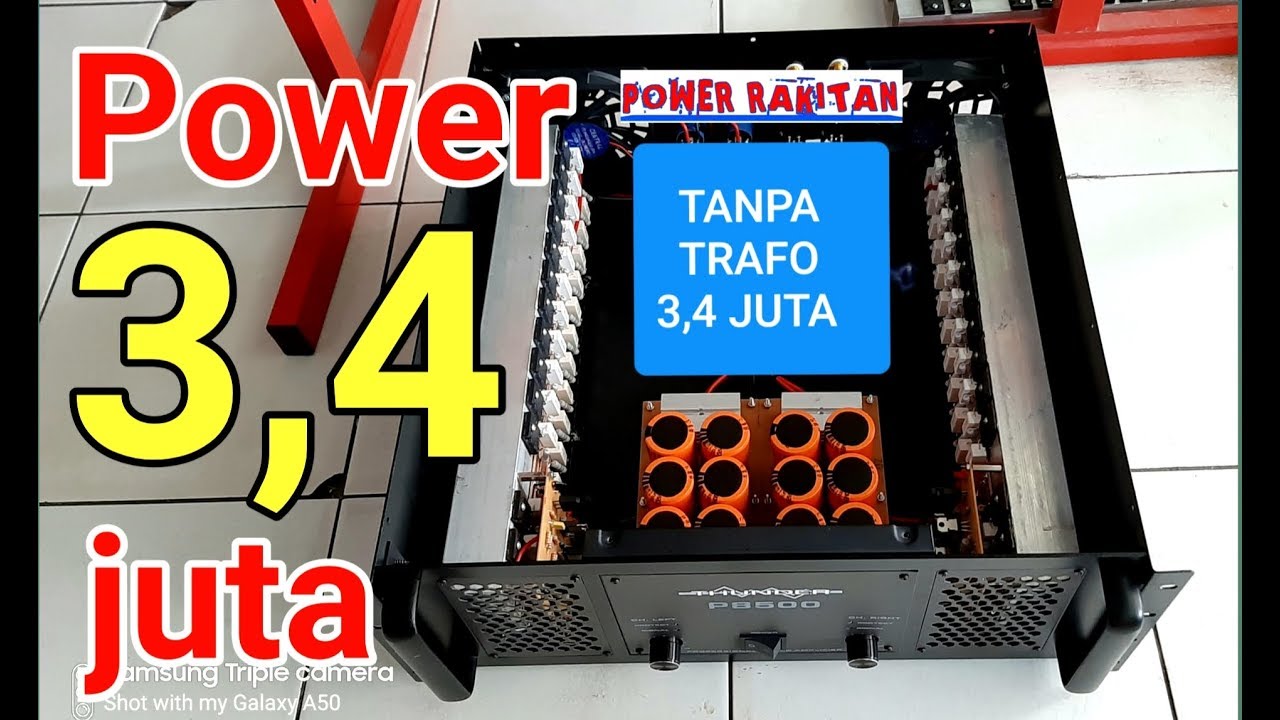 Power rakitan tanpa trafo ( beli sendiri trafo nya bos ) buat speaker ...