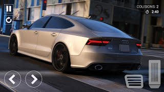 Extreme Audi RS7 Car Driving | Car Sim Audi | City Car Driving | #viral #gaming @themygaming screenshot 5