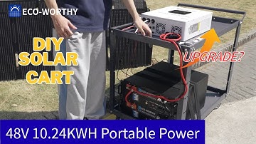 DIY ECO-WORTHY Solar Cart Part 2 – Double Battery Power Upgrade! ⚡