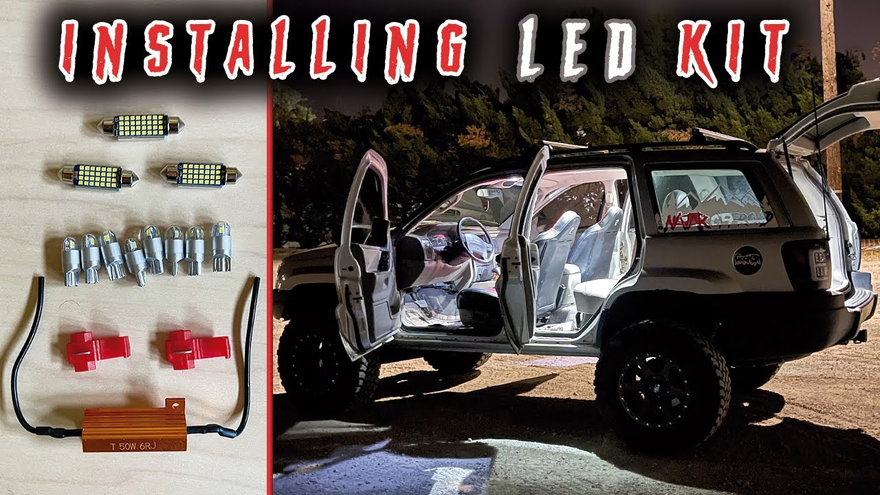 Complete Interior LED Kit for Jeep WJ Grand Cheroke from Najaroffroad.com