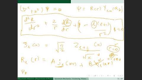 QUANTUM MECHANICS: PARTIAL WAVE  ANALYSIS FOR INELASTIC SCATTERING.
