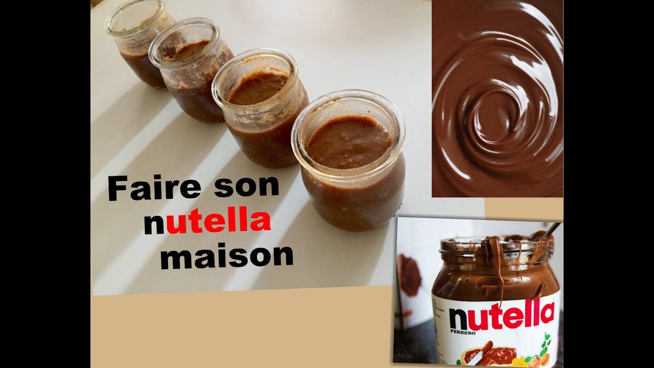 Le NUTELLA maison🍫(RECETTE) - YouTube