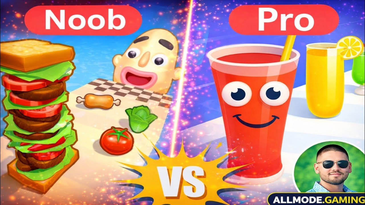 Sandwich Run vs Juice Run 🔥 Ultimate Food Runner Battle 2026