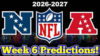 NFL Week 6 Game Predictions 2026! Predicting Every Matchup