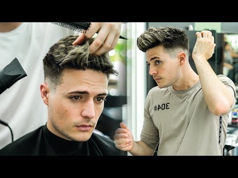 Skin Fade Textured Quiff Haircut & Hairstyle Tutorial | Mens Summer Hair | BluMaan 2018