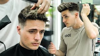 Skin Fade Textured Quiff Haircut & Hairstyle Tutorial | Mens Summer Hair | BluMaan 2018 screenshot 1