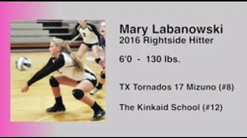 Mary Labanowski - Rightside Hitter - Class of 2016