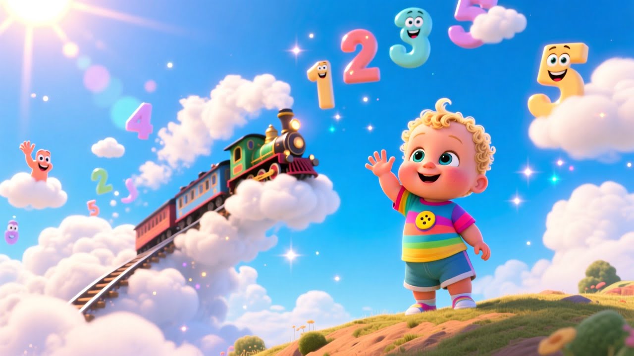 Learning Numbers on the Train | Fun Counting Song for Kids | Playful Train Adventure 🚂🔢