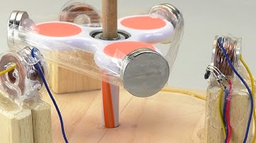 Simple Brushless MOTOR with three coils (fidget spinner)