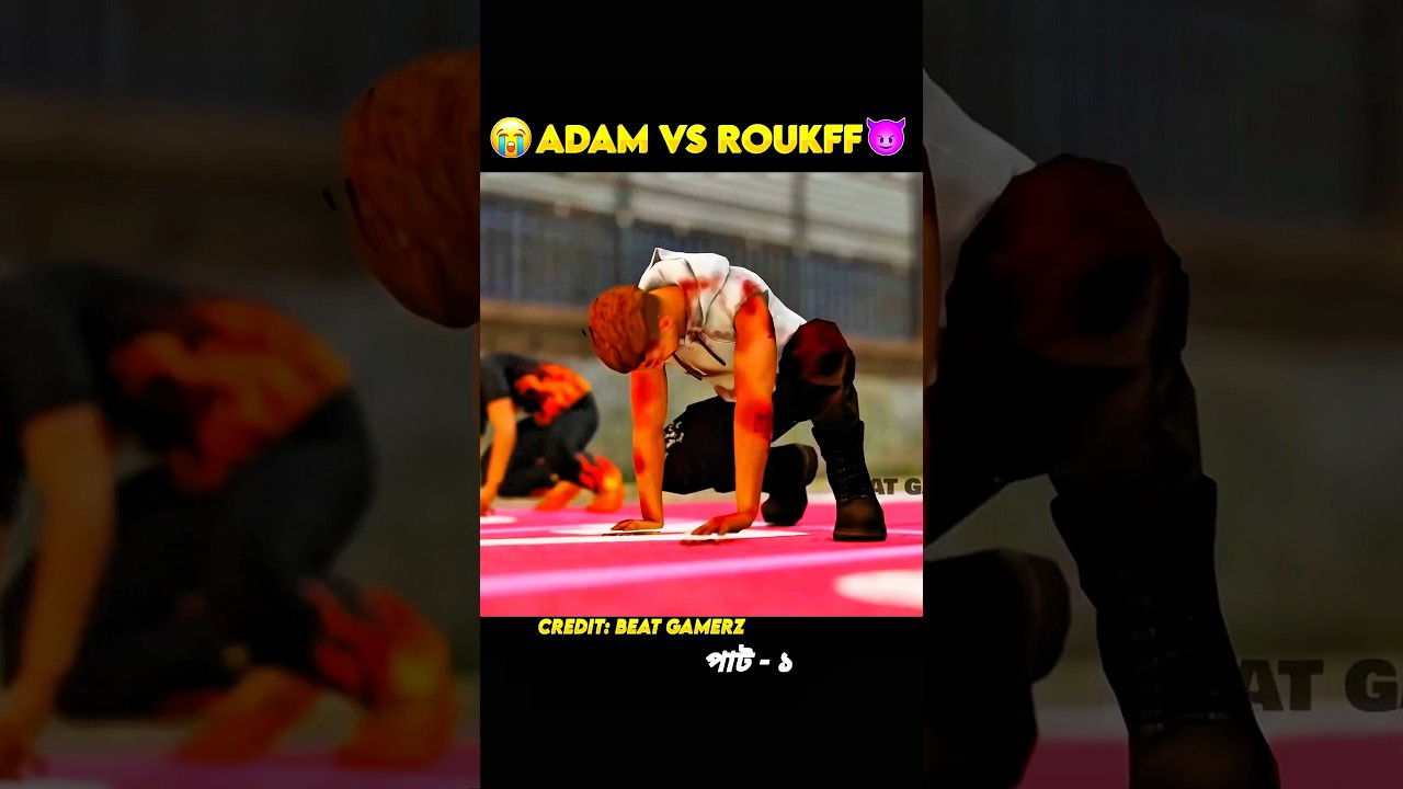 Adam Vs Roukff🤯Free fire 3d animation video 