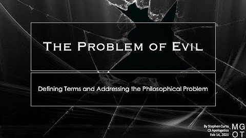 Lesson 5: The Problem of Evil