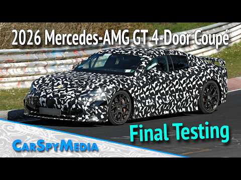 2026 Mercedes AMG GT 4-Door Coupé Prototype Continues Testing At Nürburgring During Official Launch