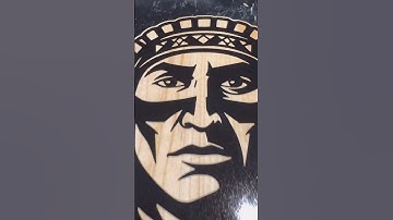 Epoxy Resin Face #cncproject #shapeoko #woodworking #nativeamerican #smallshop #design #cnc