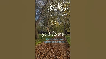 تلاوة للشيخ سعد الغامدي سورة الضحى