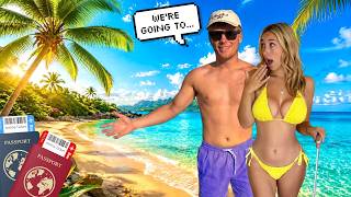 SURPRISING my fiancé with her DREAM VACATION *She got emotional*