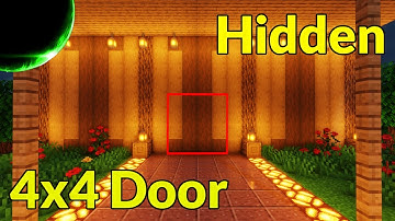 Easy Hidden 4x4 Piston Door (Java Edition, 1.21.11 & Down) | Minecraft Redstone Engineering Tutorial