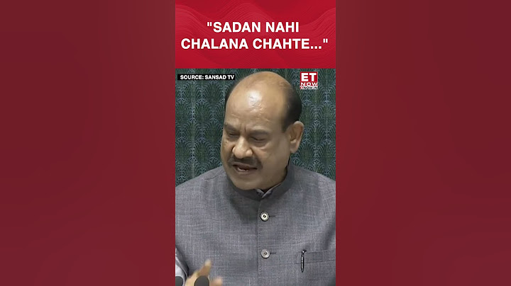 "Sadan Nahi Chalana Chahte...": Om Birla Rips Into Opposition In Lok Sabha | #etnow #ombirla #shorts