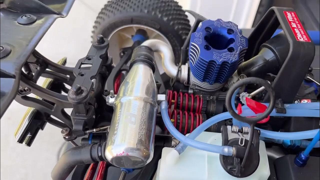 Traxxas Revo platinum edition w/ O.S. .21tm first start YouTube