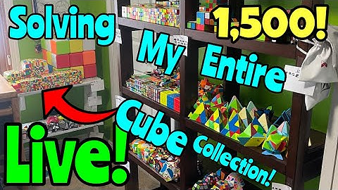 Solving My ENTIRE Cube Collection For 1,500 Subscribers! (LIVE!) 🤯🔥 | Cubing With Jagger #cubing