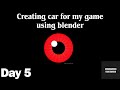 Devlog 5: Crafting the Ride - Creating a Car for My Game Using Blender!