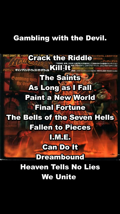 Haelloween - Gambling with the Devil. Tracklist