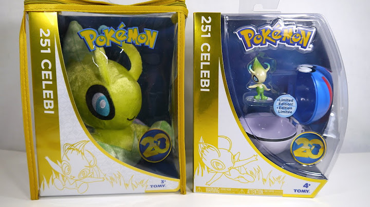 Pokémon 20 - Celebi Plush and Clip 'n' Carry Poké Ball Figure Review (Toys R Us Exclusive)