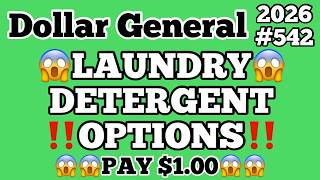 2026#542😱Dollar General Couponing😱LAUNDRY DETERGENT OPTIONS‼️PAY $1.00‼️MUST WATCH👀👀