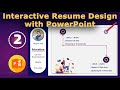 Interactive Resume in PowerPoint / Education section - Part 2