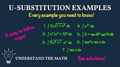Indefinite Integral Examples Using U-Substitution | Step-by-Step Integration
