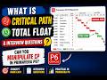 Primavera P6 Critical Path Tutorial | Total Float & Interview Questions|Critical Patha|PMI