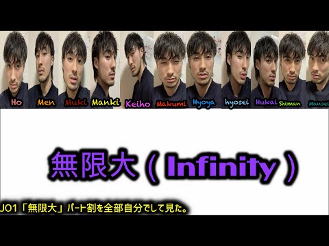 【JO1】無限大パート割を自分で全部やって見た。