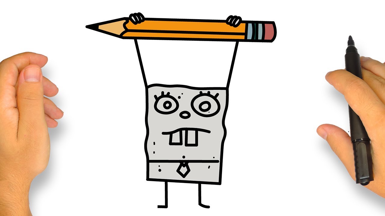 COMO DESENHAR O BOB ESPONJA | Passo a Passo Simples e Fácil - YouTube