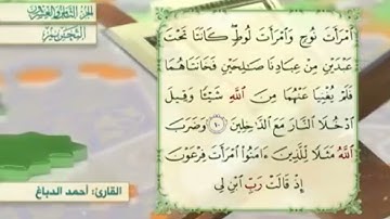 آية١١سورة التحريم المكرر القارئ أحمد الدباغ